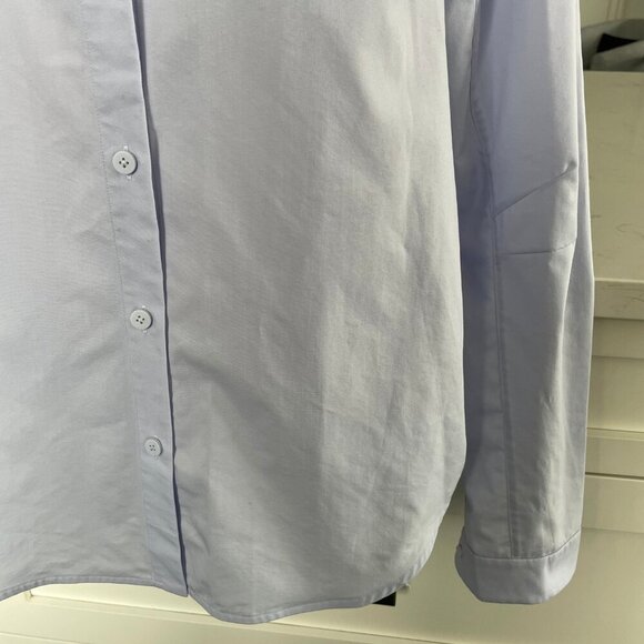 Lululemon Full Day Ahead Button Down LS Relaxed Fit Shirt Serene Blue Sz 6 - Picture 5 of 12